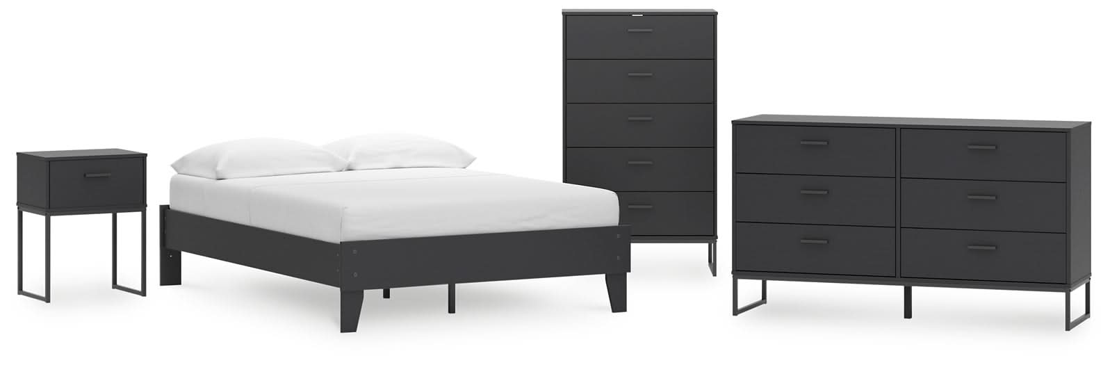 Ashley Express - Socalle Full Platform Bed with Dresser and Nightstand - Walo Furniture