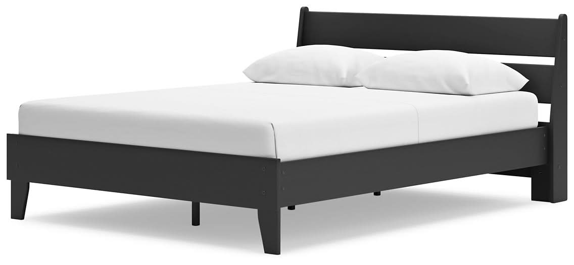 Ashley Express - Socalle Queen Panel Platform Bed with Dresser, Chest and Nightstand - Walo Furniture