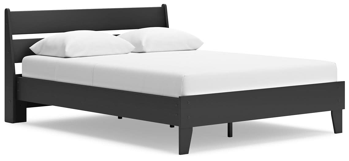 Ashley Express - Socalle Queen Panel Platform Bed with Dresser, Chest and Nightstand - Walo Furniture