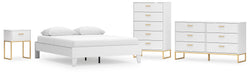 Ashley Express - Socalle Queen Platform Bed with Dresser, Chest and Nightstand - Walo Furniture