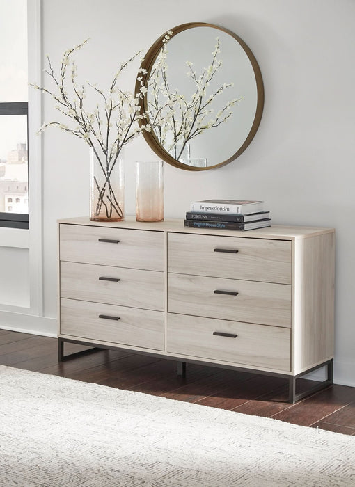 Ashley Express - Socalle Six Drawer Dresser - Walo Furniture