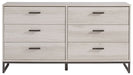 Ashley Express - Socalle Six Drawer Dresser - Walo Furniture