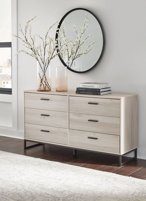 Ashley Express - Socalle Six Drawer Dresser - Walo Furniture