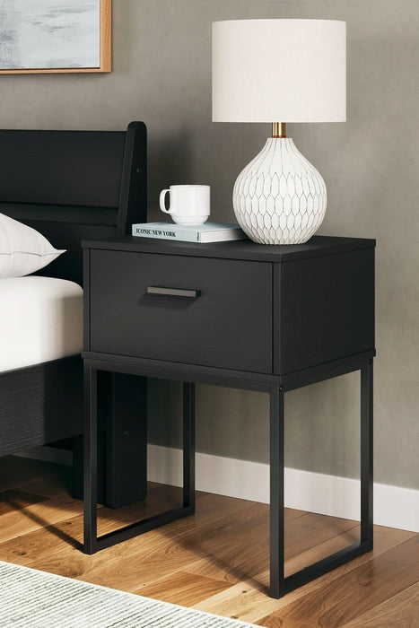 Ashley Express - Socalle Twin Panel Headboard with Nightstand - Walo Furniture