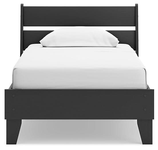 Ashley Express - Socalle Twin Panel Platform Bed with Dresser and Nightstand - Walo Furniture