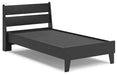 Ashley Express - Socalle Twin Panel Platform Bed with Dresser and Nightstand - Walo Furniture