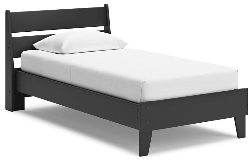 Ashley Express - Socalle Twin Panel Platform Bed with Dresser and Nightstand - Walo Furniture