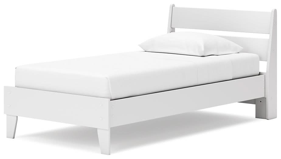 Ashley Express - Socalle Twin Panel Platform Bed with Dresser and Nightstand - Walo Furniture