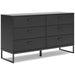 Ashley Express - Socalle Twin Panel Platform Bed with Dresser and Nightstand - Walo Furniture