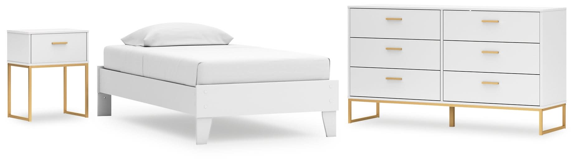 Ashley Express - Socalle Twin Platform Bed with Dresser and Nightstand - Walo Furniture