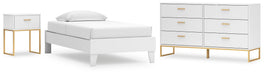 Ashley Express - Socalle Twin Platform Bed with Dresser and Nightstand - Walo Furniture