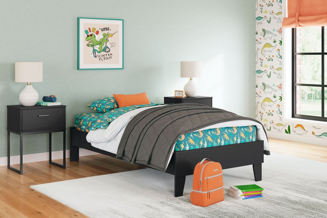 Ashley Express - Socalle Twin Platform Bed with Nightstand - Walo Furniture