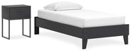 Ashley Express - Socalle Twin Platform Bed with Nightstand - Walo Furniture