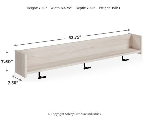 Ashley Express - Socalle Wall Mounted Coat Rack w/Shelf - Walo Furniture