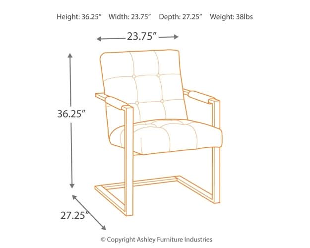 Ashley Express - Starmore Home Office Desk with Chair - Walo Furniture