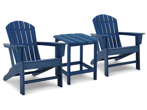 Ashley Express - Sundown Treasure 2 Adirondack Chairs with End table - Walo Furniture