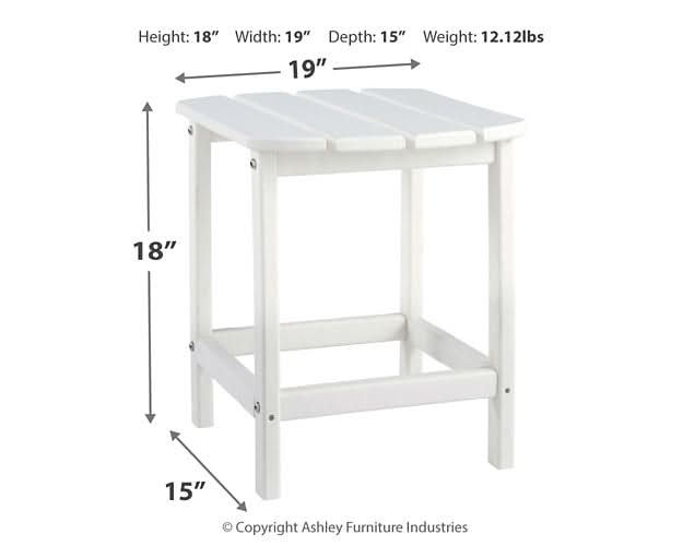 Ashley Express - Sundown Treasure 2 Outdoor Chairs with End Table - Walo Furniture