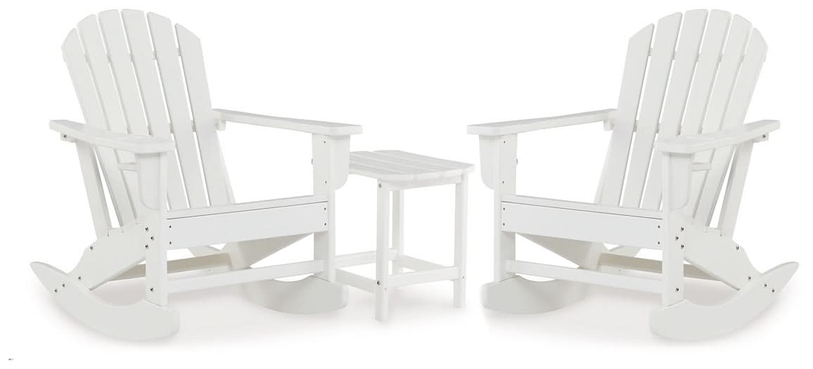 Ashley Express - Sundown Treasure 2 Outdoor Chairs with End Table - Walo Furniture