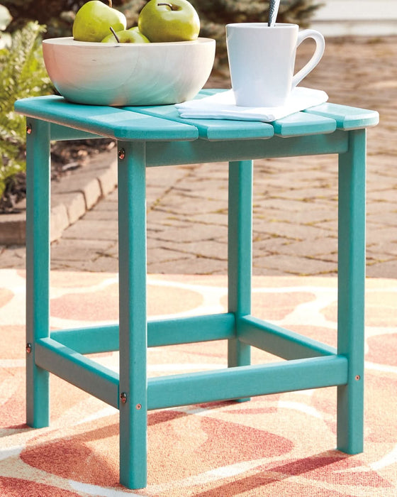 Ashley Express - Sundown Treasure 2 Outdoor Chairs with End Table - Walo Furniture