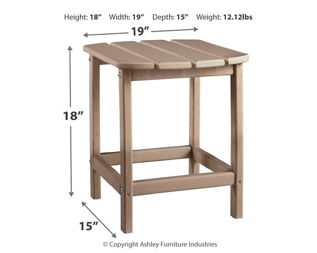 Ashley Express - Sundown Treasure 2 Outdoor Chairs with End Table - Walo Furniture