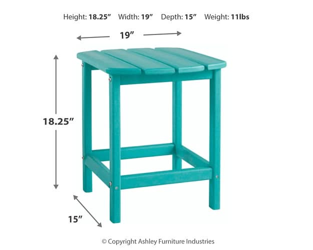 Ashley Express - Sundown Treasure 2 Outdoor Chairs with End Table - Walo Furniture