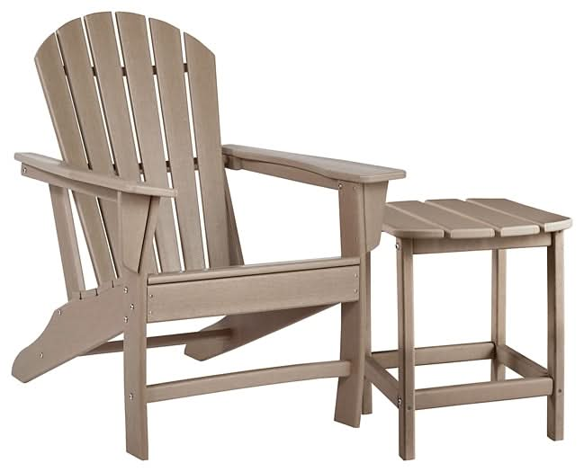 Ashley Express - Sundown Treasure Outdoor Chair with End Table - Walo Furniture