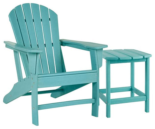 Ashley Express - Sundown Treasure Outdoor Chair with End Table - Walo Furniture