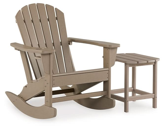 Ashley Express - Sundown Treasure Outdoor Chair with End Table - Walo Furniture