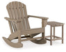 Ashley Express - Sundown Treasure Outdoor Chair with End Table - Walo Furniture