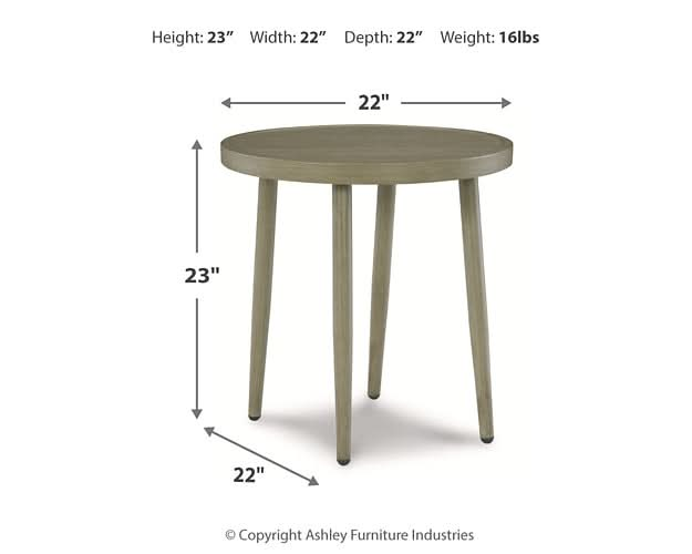 Ashley Express - Swiss Valley 2 Outdoor Lounge Chairs with End Table - Walo Furniture