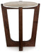 Ashley Express - Tanidore Round End Table - Walo Furniture