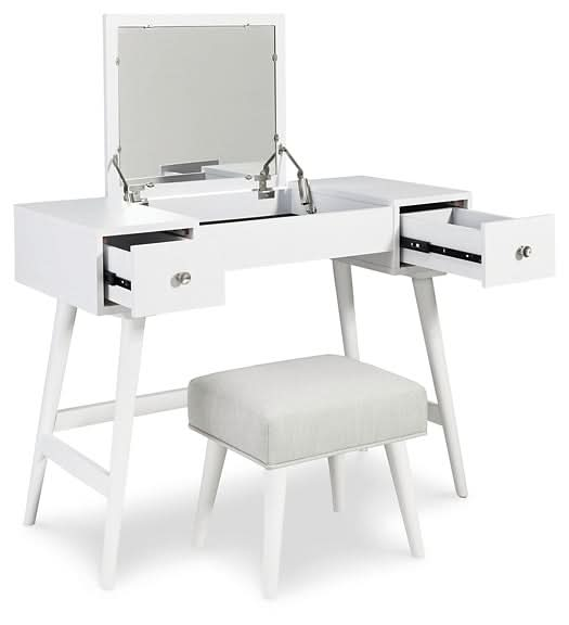 Ashley Express - Thadamere Vanity/UPH Stool (2/CN) - Walo Furniture