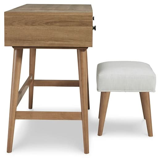 Ashley Express - Thadamere Vanity/UPH Stool (2/CN) - Walo Furniture