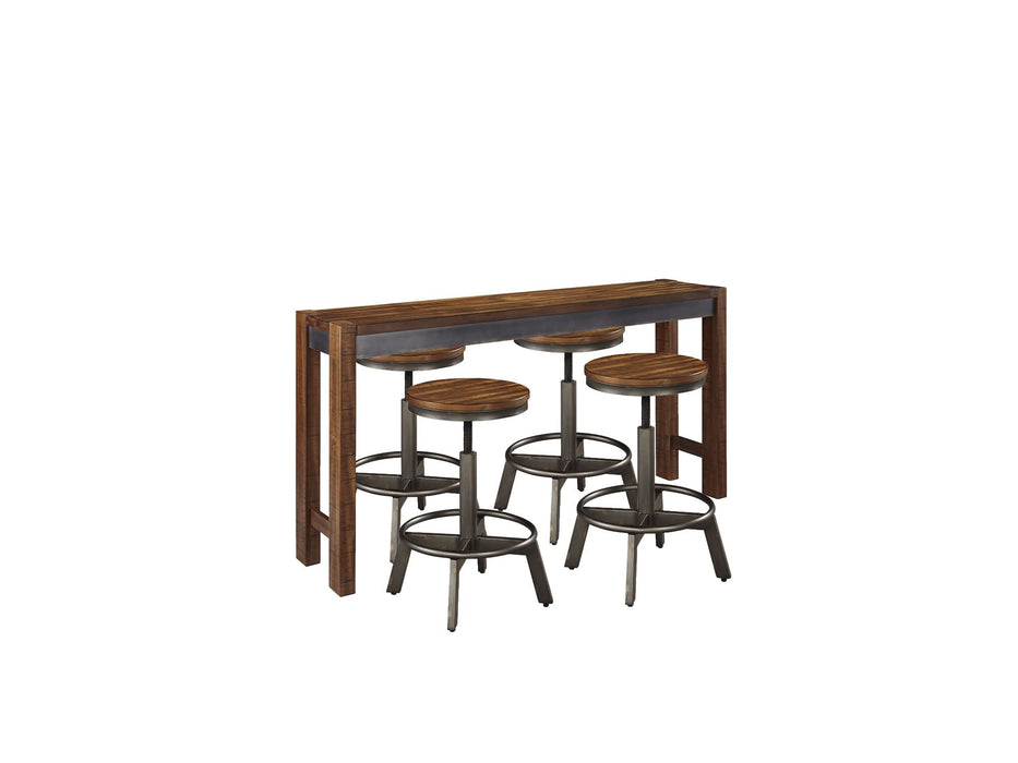 Ashley Express - Torjin Counter Height Dining Table and 4 Barstools - Walo Furniture