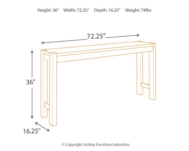 Ashley Express - Torjin Long Counter Table - Walo Furniture