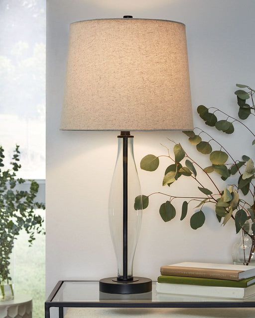 Ashley Express - Travisburg Glass Table Lamp (2/CN) - Walo Furniture