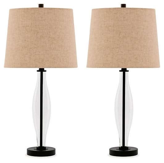 Ashley Express - Travisburg Glass Table Lamp (2/CN) - Walo Furniture