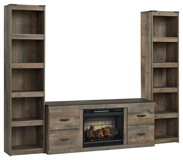 Ashley Express - Trinell 3 - Piece Entertainment Center with Electric Fireplace - Walo Furniture