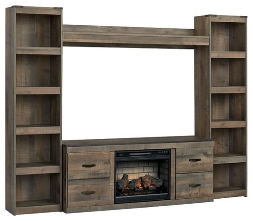 Ashley Express - Trinell 4 - Piece Entertainment Center with Electric Fireplace - Walo Furniture