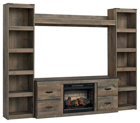 Ashley Express - Trinell 4 - Piece Entertainment Center with Electric Fireplace - Walo Furniture