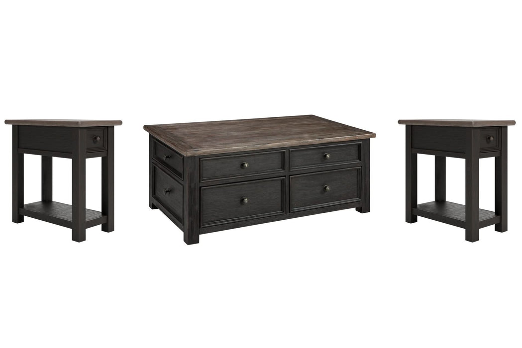 Ashley Express - Tyler Creek Coffee Table with 2 End Tables - Walo Furniture