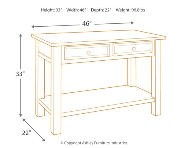 Ashley Express - Tyler Creek Sofa Table - Walo Furniture