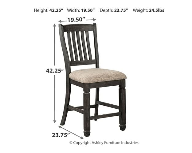 Ashley Express - Tyler Creek Upholstered Barstool (2/CN) - Walo Furniture