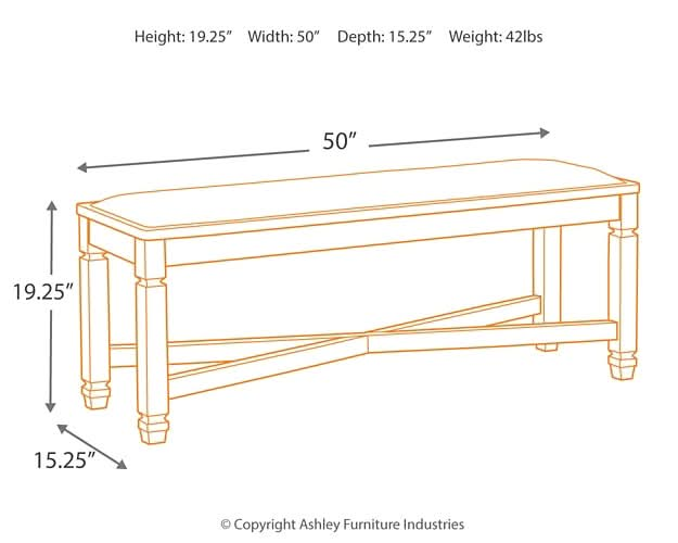 Ashley Express - Tyler Creek Upholstered Bench - Walo Furniture