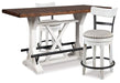 Ashley Express - Valebeck Counter Height Dining Table and 2 Barstools - Walo Furniture