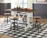 Ashley Express - Valebeck Counter Height Dining Table and 4 Barstools - Walo Furniture