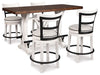 Ashley Express - Valebeck Counter Height Dining Table and 4 Barstools - Walo Furniture