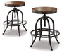 Ashley Express - Valebeck Swivel Barstool (2/CN) - Walo Furniture