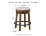 Ashley Express - Valebeck UPH Swivel Stool (1/CN) - Walo Furniture