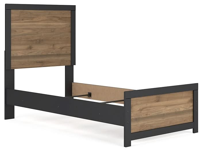 Ashley Express - Vertani Twin Panel Bed with Nightstand - Walo Furniture